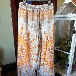 Wide leg festival pants